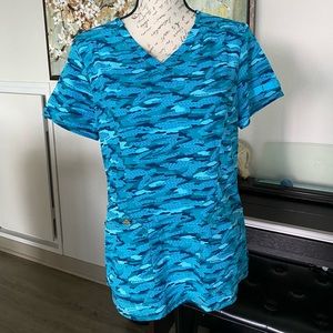 Women’s Dickies scrub top. Used once for a themed event. LIKE NEW. Size small